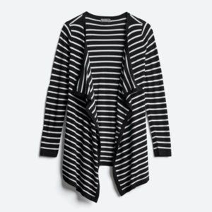MARKET & SPRUCE Jeana Striped Elbow Patch Cardigan